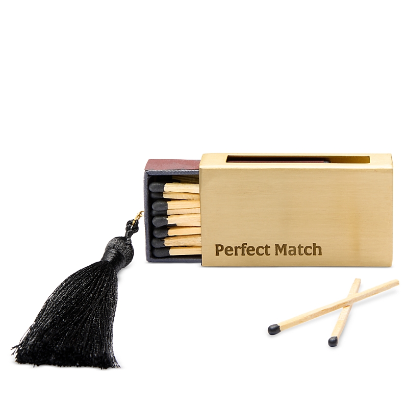 Skeem Design Perfect Match Engraved Brass Matchbox
