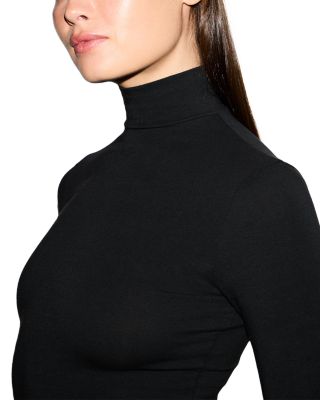 Cotton Jersey Turtleneck