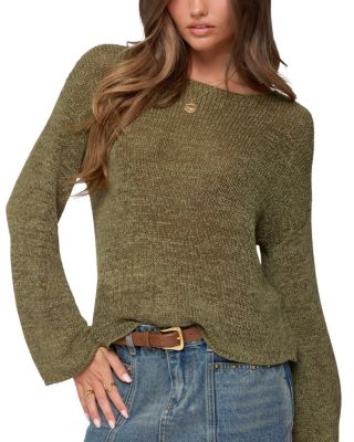 Drop Shoulder Light Knit Sweater