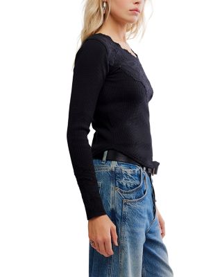 Butterfly Lace Trim Top