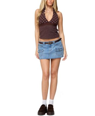 Ginny Mixed Polka Dot Halter Top