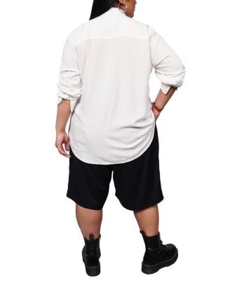  The Empower Long Sleeve Bow Button Up