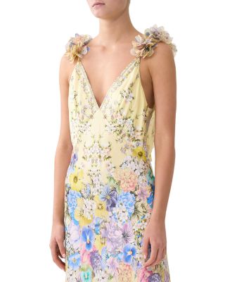 V Neck Bias Slip Dress