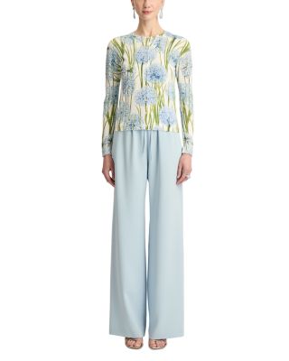 Printed Allium Long Sleeve Cardigan