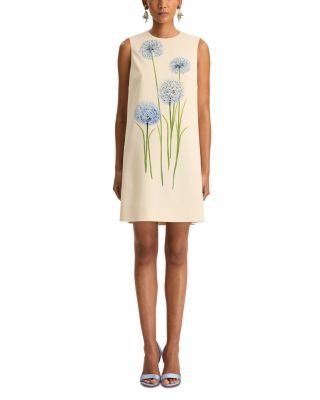 Alliums Print Sleeveless Dress