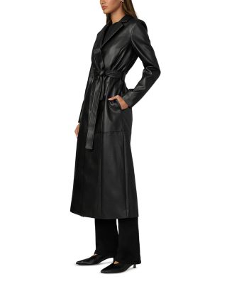 Faux Leather Coat