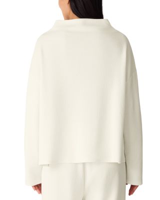 Double Knit Funnel Neck Boxy Top