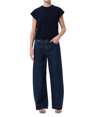 Low Curve High Rise Barrel Jeans in Pendulum