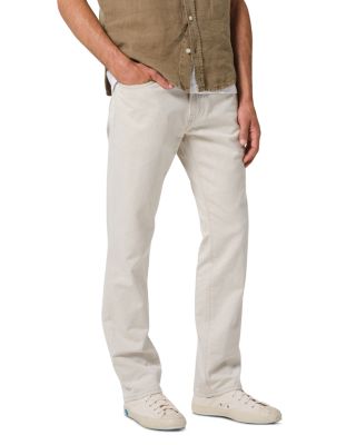Elijah Relaxed Straight Fit Jeans in Natural Off-White