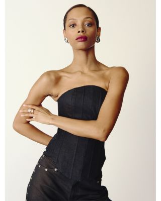 Kaylen Soft Curve High Rise Jeans in Eternity Embellished