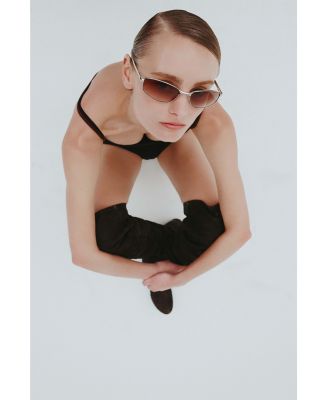 Star Beam Rectangular Sunglasses, 59mm