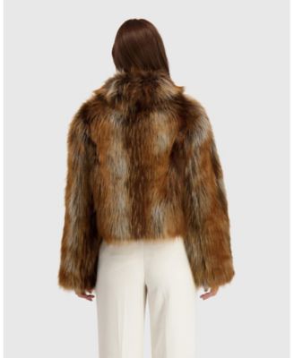 Faux Fur Red Fox Jacket