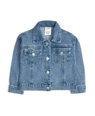 Girls' Howdy Gingham Bow Patch Denim Jacket - Little Kid, Big Kid
