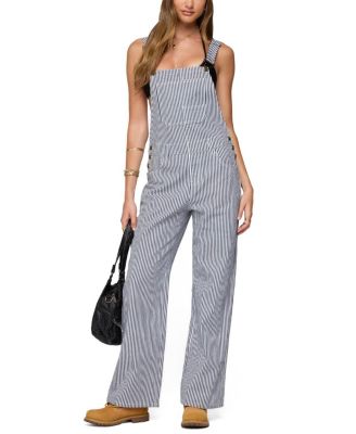  Tamsin Striped Denim Overalls