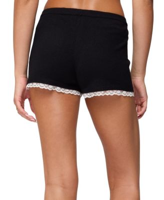  Sansa Lacey Knit Micro Shorts