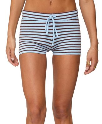  Lillian Striped Knit Shorts