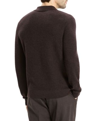 Cashmere Long Sleeve Polo Shirt