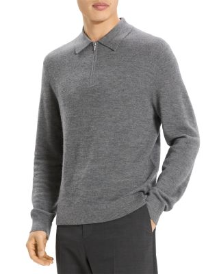 Cashmere Long Sleeve Polo Shirt