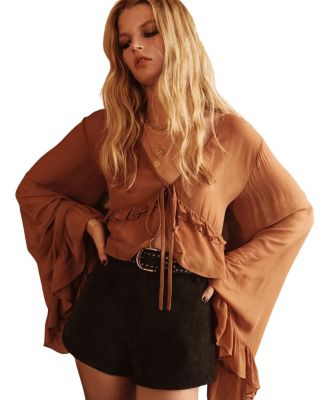 Distressed Faux Leather Hotpants