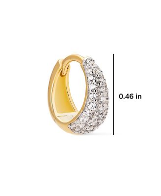 Huggie Nate Pave Earrings