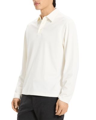 Relaxed Long Sleeve City Interlock Polo Shirt