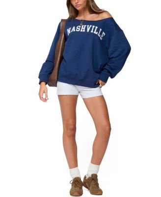  Nashville Oversized Wide Neck Sweatshirt