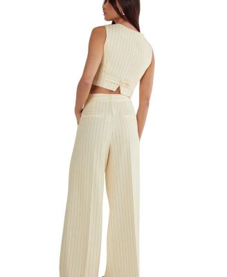 Pinstripe Tailored Pants