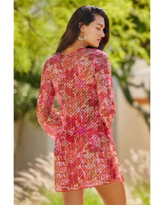 Bali Tie Front Swim Cover-Up Tunic