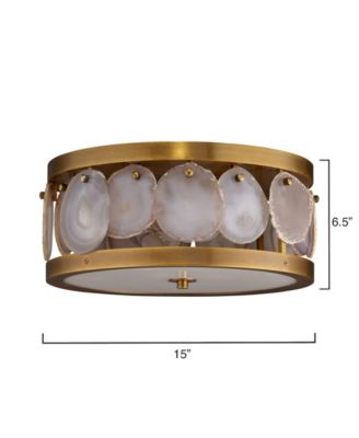 Small Upsala Agate Flush Mount Ceiling Light