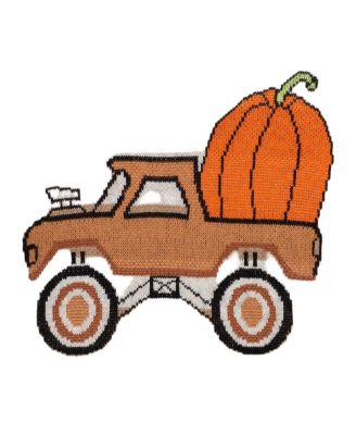 Boys' Fall Striped Sweater with Truck - Little Kid, Big Kid