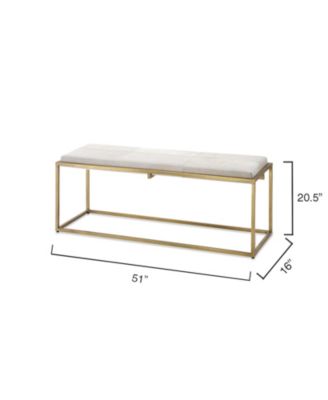 Shelby Hide Bench