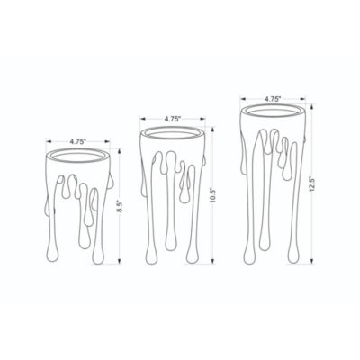  Castellana Candleholder, Set of 3