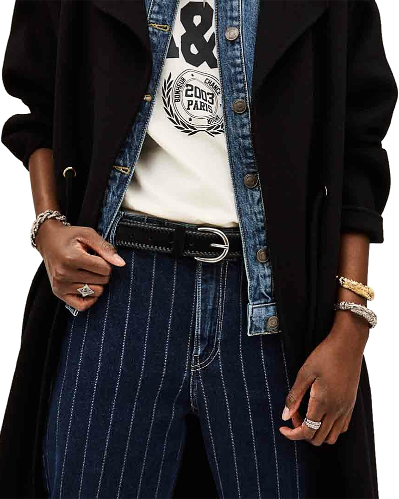 Ba&sh Ba & Sh Ceinture Brosco Leather Belt In Black