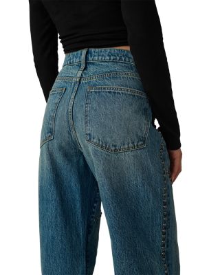 The Harlowe Studded Jeans in Mellow