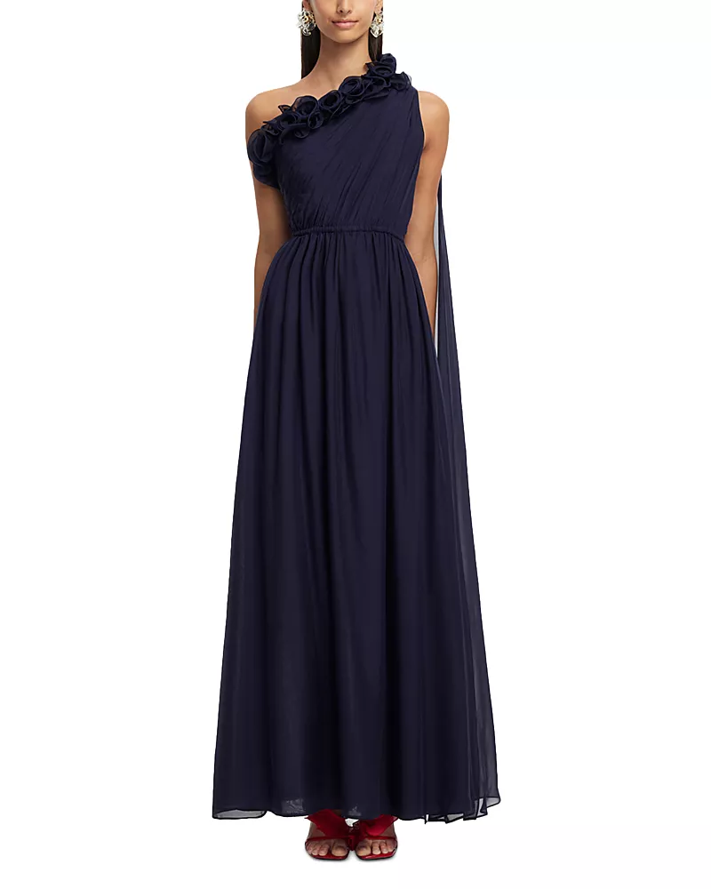 Leo Lin Jenni One Shoulder Maxi Dress