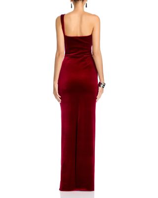 Epoque Velvet One Shoulder Gown