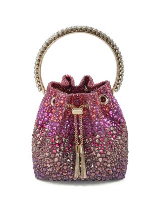 Bon Bon Crystal Degrade Top Handle Bucket Bag