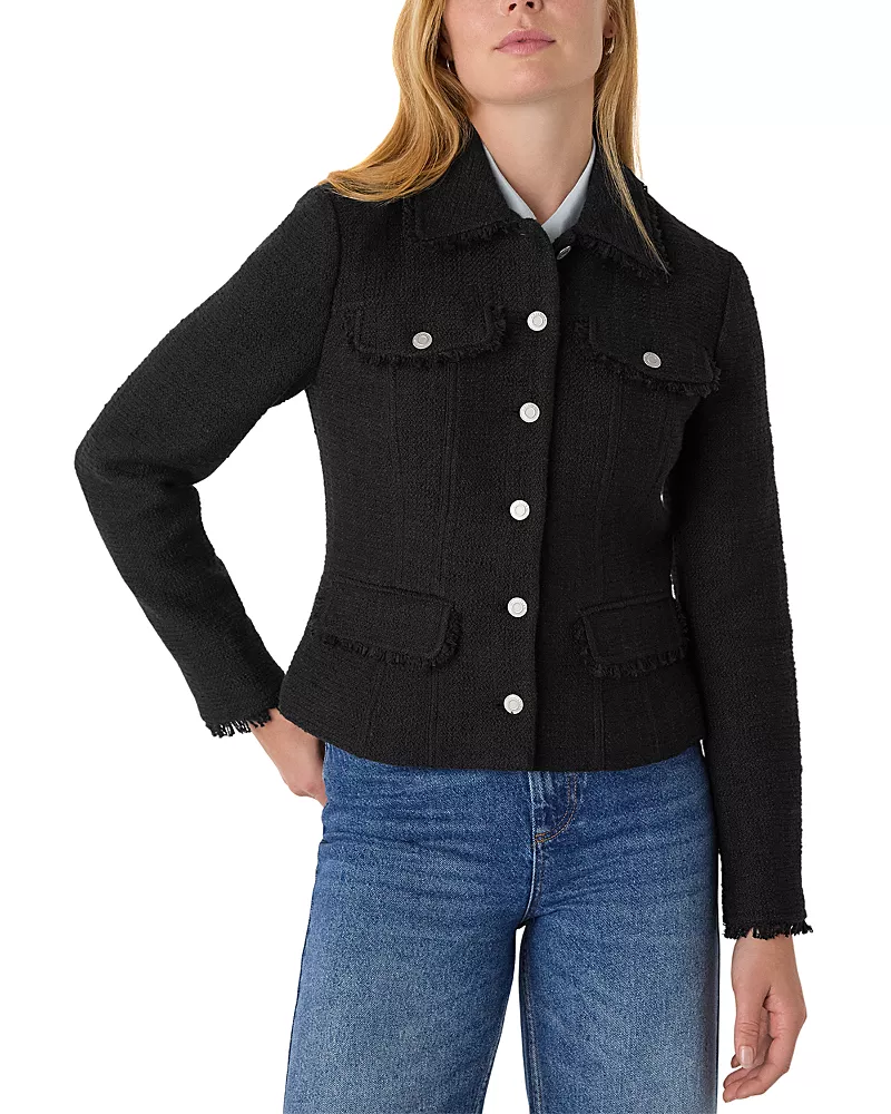 Whistles Lucie Crop Boucle Jacket