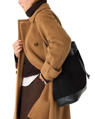 Sasha Suede & Leather Tote Bag 