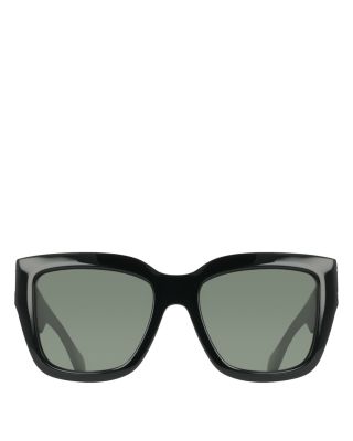 Gancini Chain Hinge Square Sunglasses, 55mm