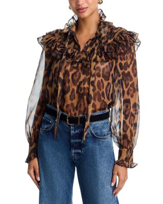 Fiorella Leopard Blouse