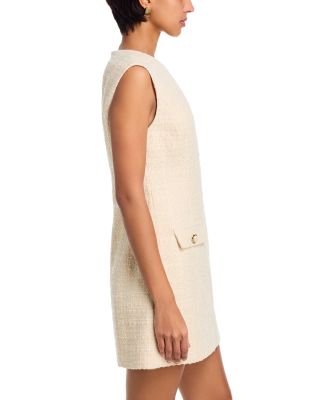 Structured Tweed Mini Dress