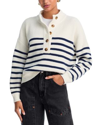 Striped Henley Sweater - Exclusive