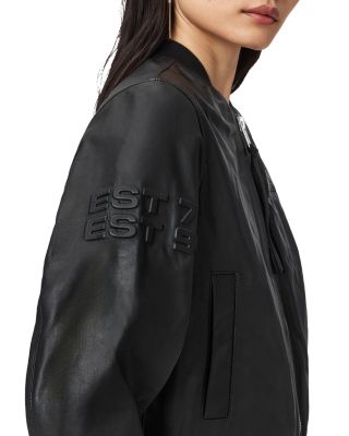 Orten Leather Bomber Jacket