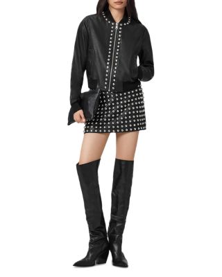 Orten Wilder Leather Bomber Jacket