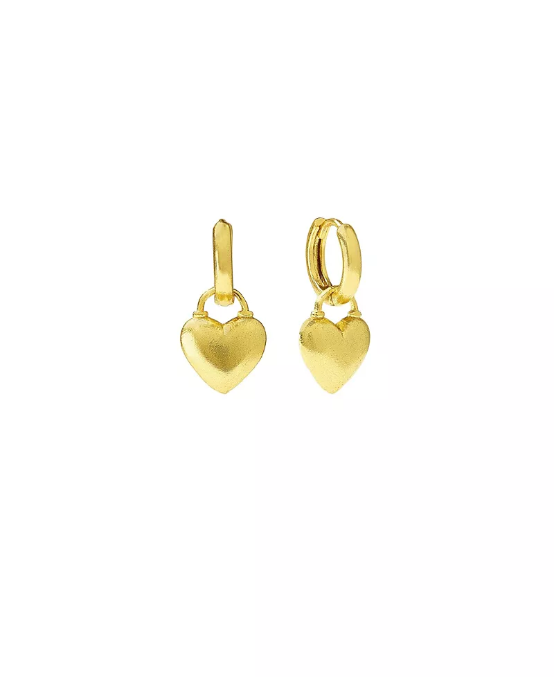 Ottoman Hands Niko Heart Huggie Earrings