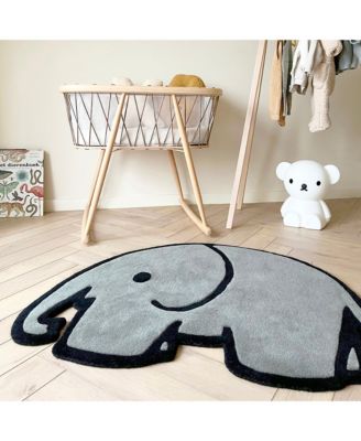  Rug Olifant Elephant  Print 3.3 x 2.7 ft