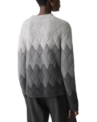 Wool Cashmere Faux Weave Sweater