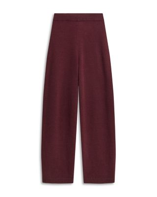 Felted Wide Leg Pants in Wool Cashmere 
