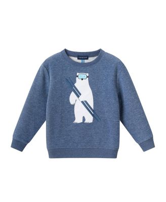 Boys' Polar Bear Applique Sweater & Twill Jogger Set - Little Kid